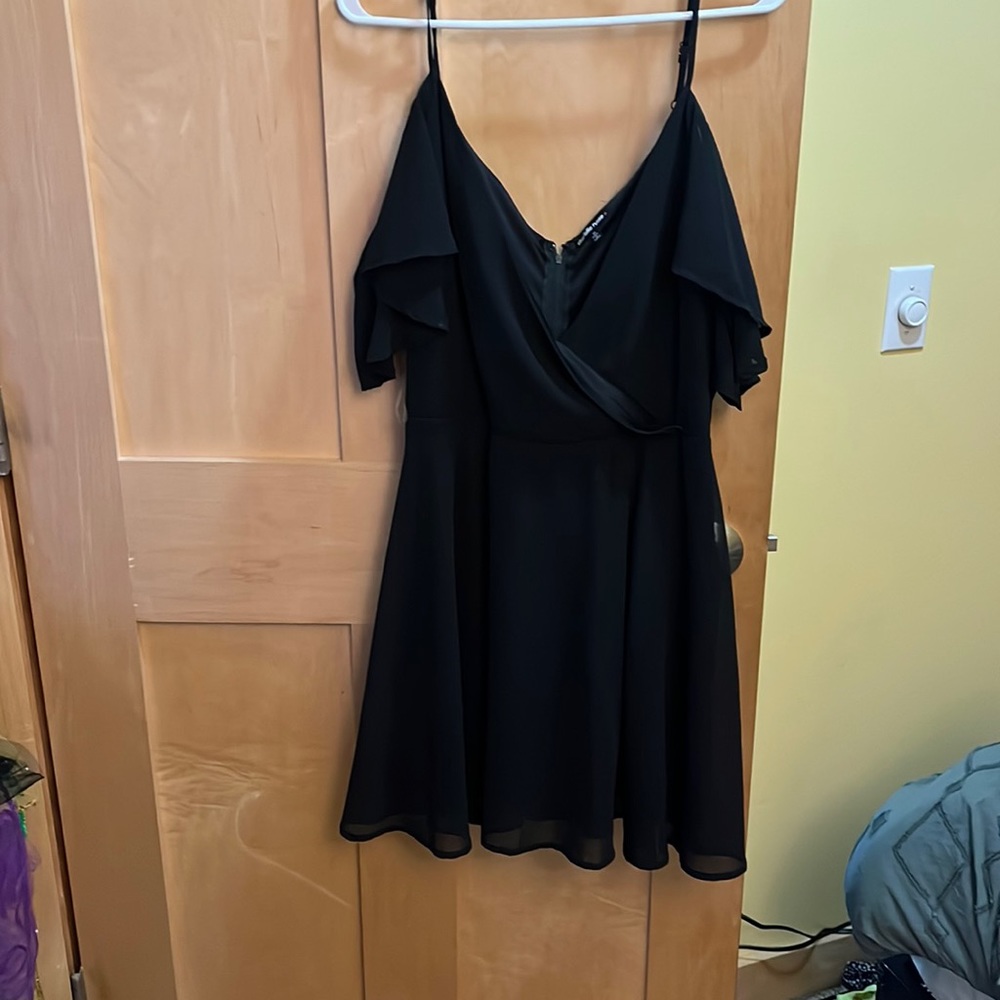 Off the shoulder little black dress